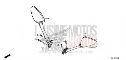 MIROIR CBR500RAF de 2015